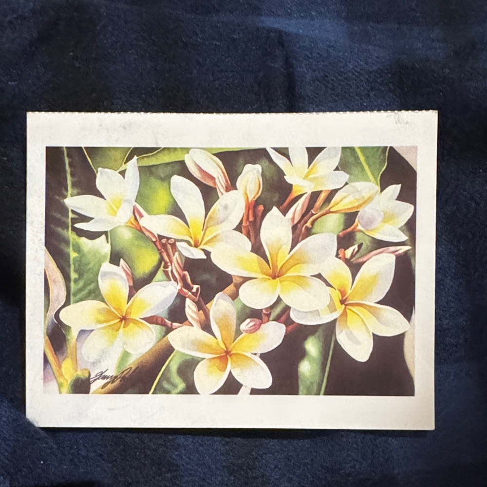 Floral Art Print with Yellow and Green Accents